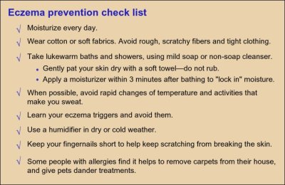 Eczema Prevention Checklist